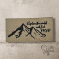 Preview: Label - "BERGE - Explore the world and feel FREE" -  ca. 2,5 cm x 4,5 cm - Kunstleder ++ Farbauswahl ++